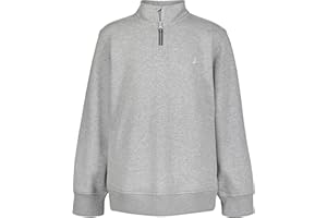 Nautica boys Long Sleeve Fleece Quarter Zip Pullover Jacket