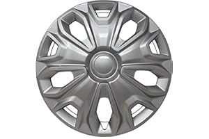 HubStar Hubcap Replacement for Ford Transit 150, 250, and 350: 2015-2024, 16-inch Wheel Cover (Silver, 1 Piece)