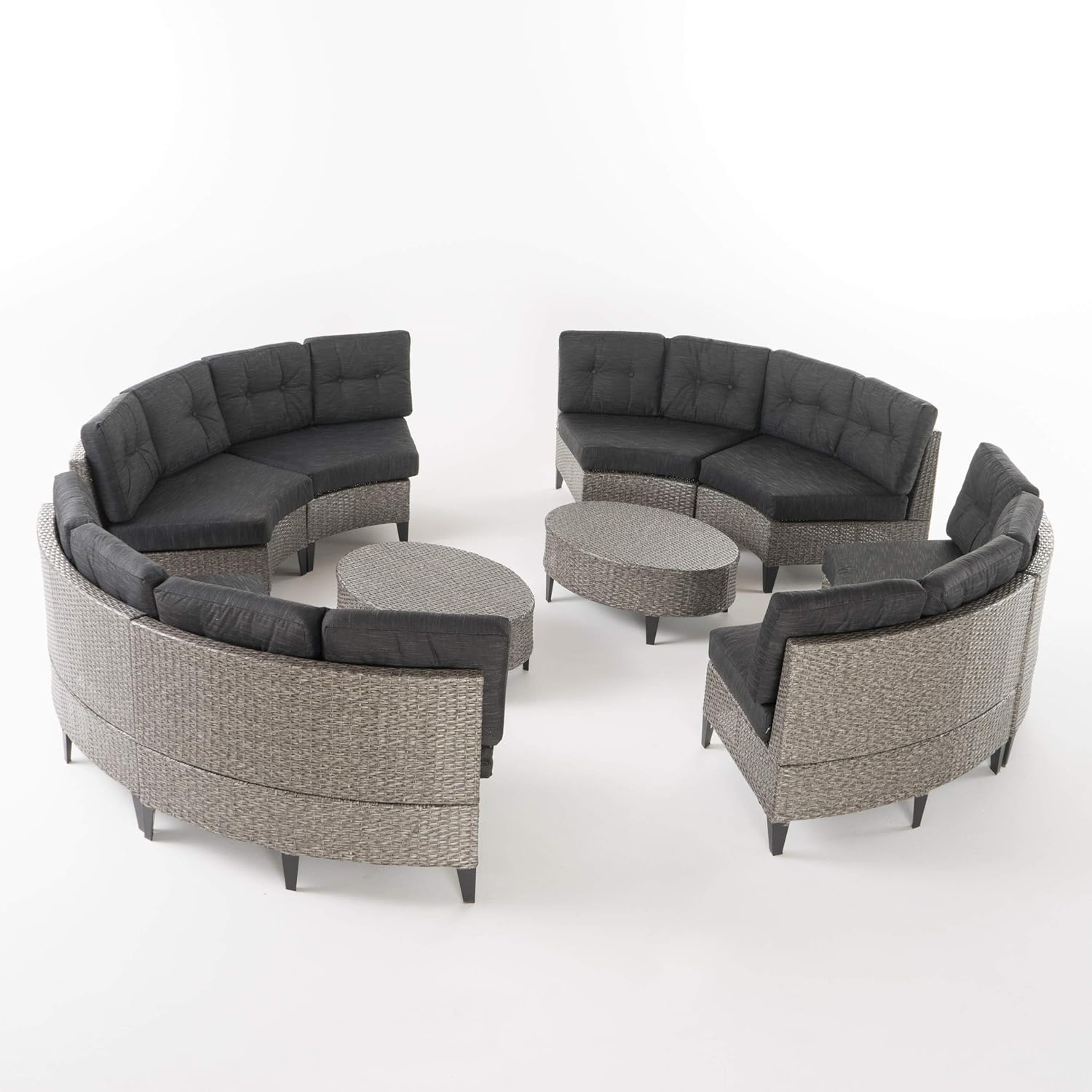 Amazon Com Currituck Outdoor Wicker Patio Furniture 10 Piece