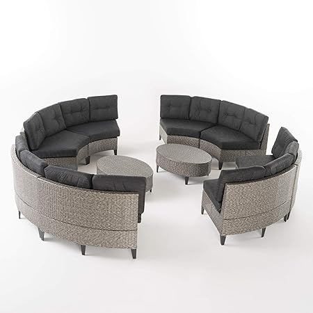 Amazon Com Currituck Outdoor Wicker Patio Furniture 10 Piece