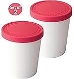 Tovolo Sweet Treats 1 Quart Raspberry Tub, Set of 2