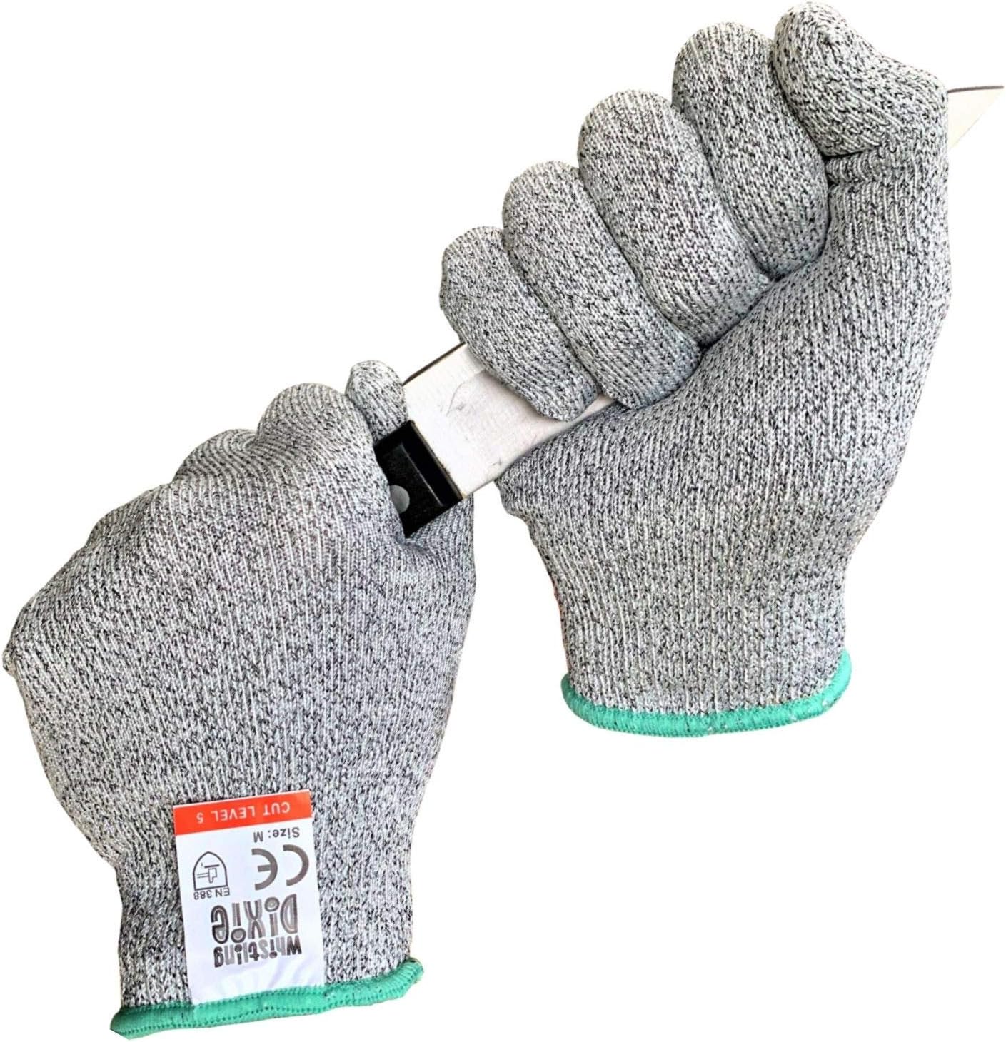 1 Pair of Whistling Dixie Cut Resistant Kitchen Gloves - Offering Level 5 Protection, Food Grade, EN 388 Certified, Extra Small