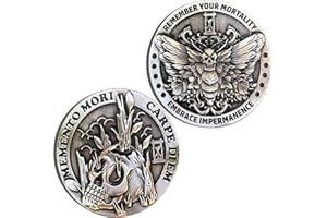 LZWIN Memento Mori Carpe Diem Challenge Coin Stoic Reminder Coin Decision Maker