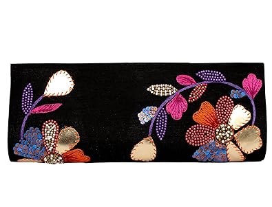 Spice Art Womens Embroidered Black Clutch