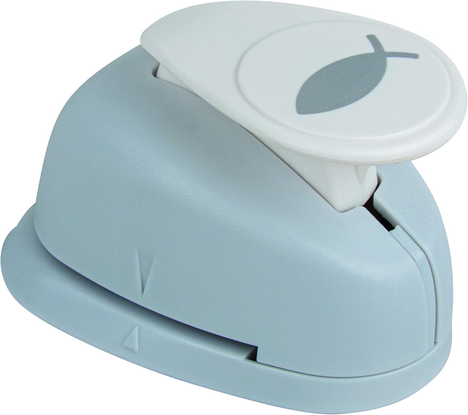 RAYHER HOBBY Paper Craft Punch Fish Design, Lever Punch for Card Making and Scrapbooking 2.54cm, 1", 69036000
