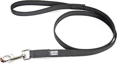 Julius-K9 Color & Gray Super-Grip Leash with Handle 20 mm x 2 m Black Gray