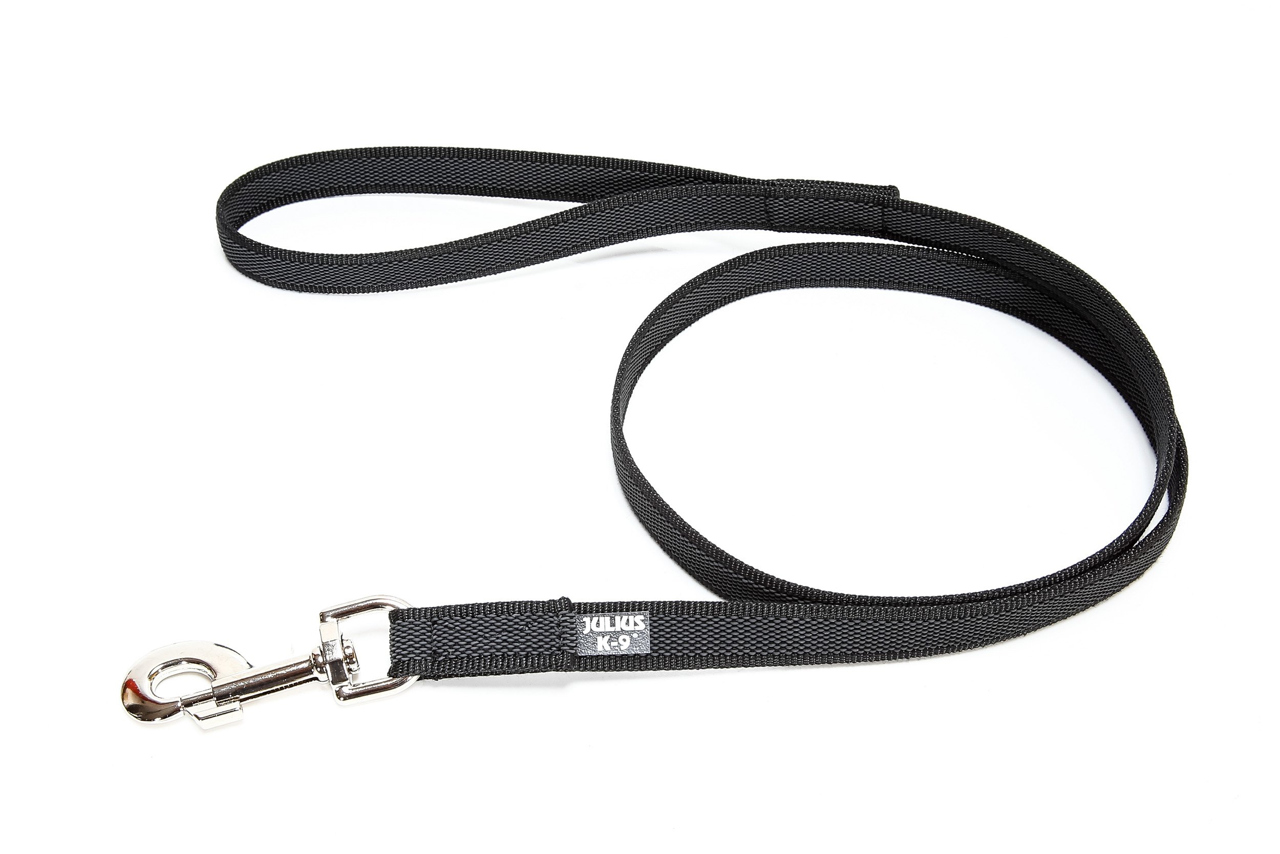 Color & Gray Super-Grip Leash with Handle, 20 mm x 2 m, Black-Gray