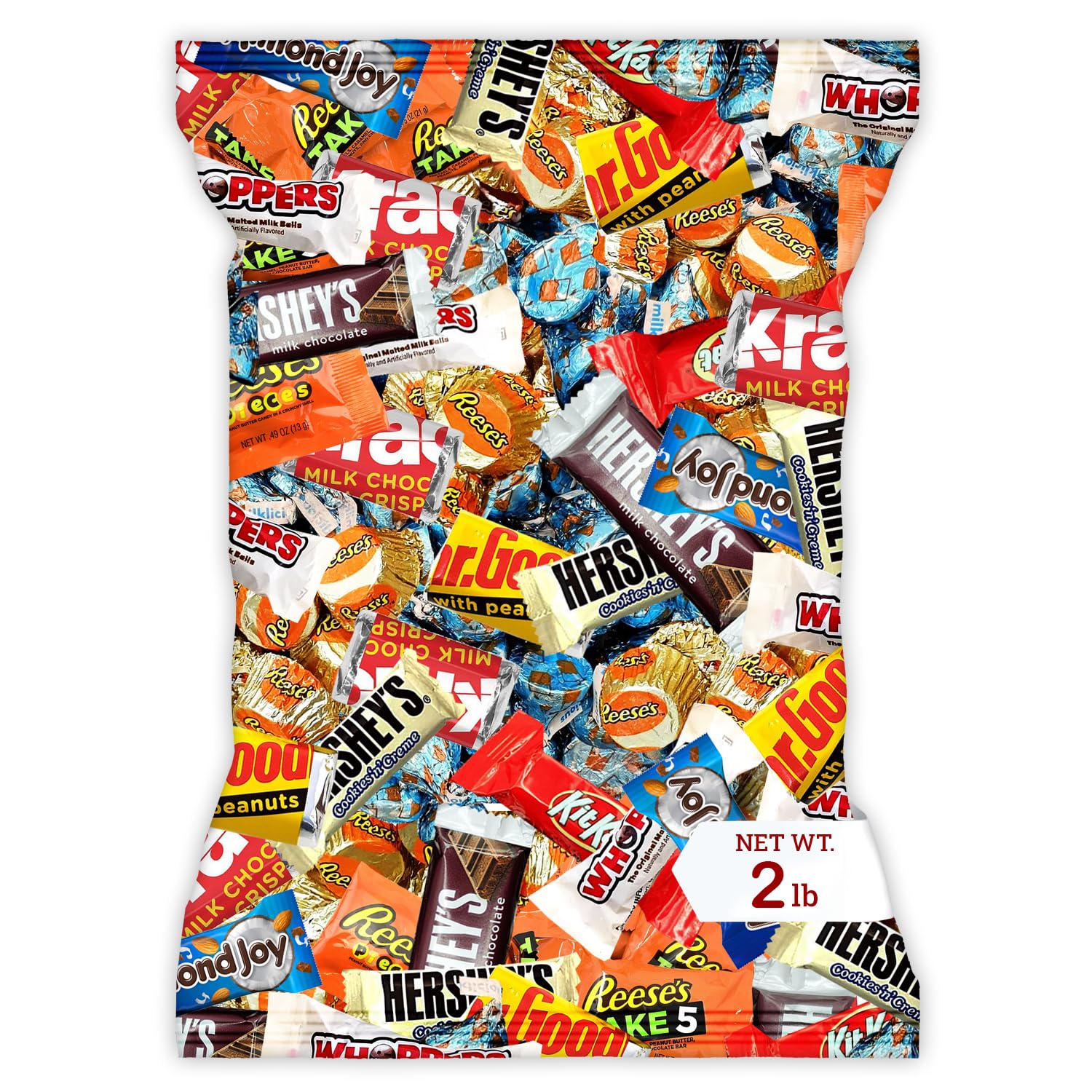 Photo 1 of Chocolate Assorted Bulk Candy - 2 LB Chocolate Candy Variety Pack - Bulk Milk & Dark Chocolates Candies - BulkCandy Mix for CandyBags - Chocolates Variety Pack 2lb - Choco Candies