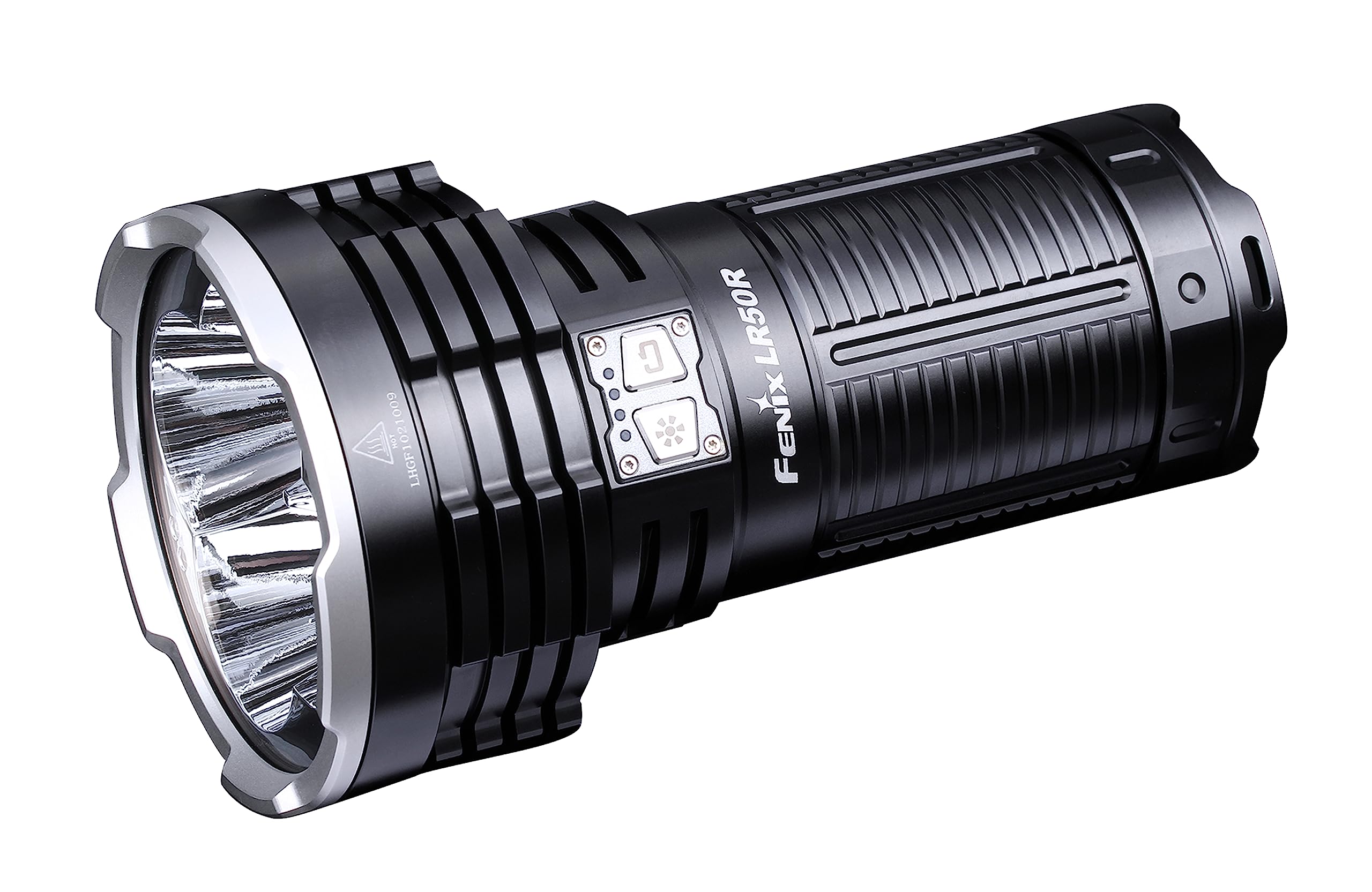 fenix LR50R, Rechargeable Long Range Ultra Bright LED Searchlight Torch | 12,000 Lumens | 950 Metres | 58 Hrs Max | 16000 mAh Large Capacity Battery | Tripod Mountable | Power Bank | IP68