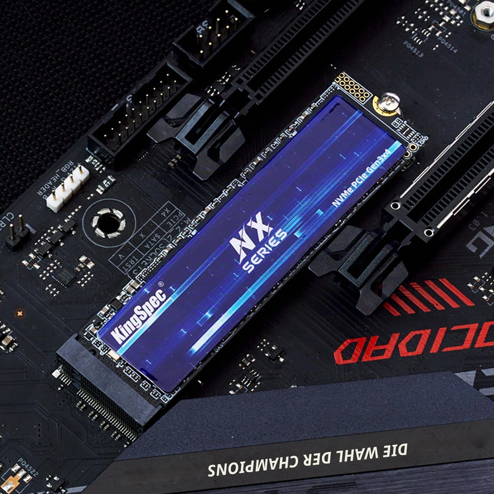 KingSpec NX-2280 512GB SSD NVMe M.2 PCIe 3.0 Gen 3x4 Gaming Solid State Drive, Up to 3500MB/s Read, 3D NAND Flash Internal SSD for Desktop/Laptop 7