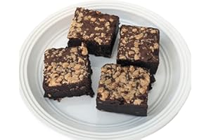 RUTH'S BROWNIES Ruth’s Toffee Crunch Extra Fudgy Brownies 1 Dozen – Gourmet Baked Treats | Delicious Gift with The Finest Ingredients | Guaranteed to Arrive Fresh