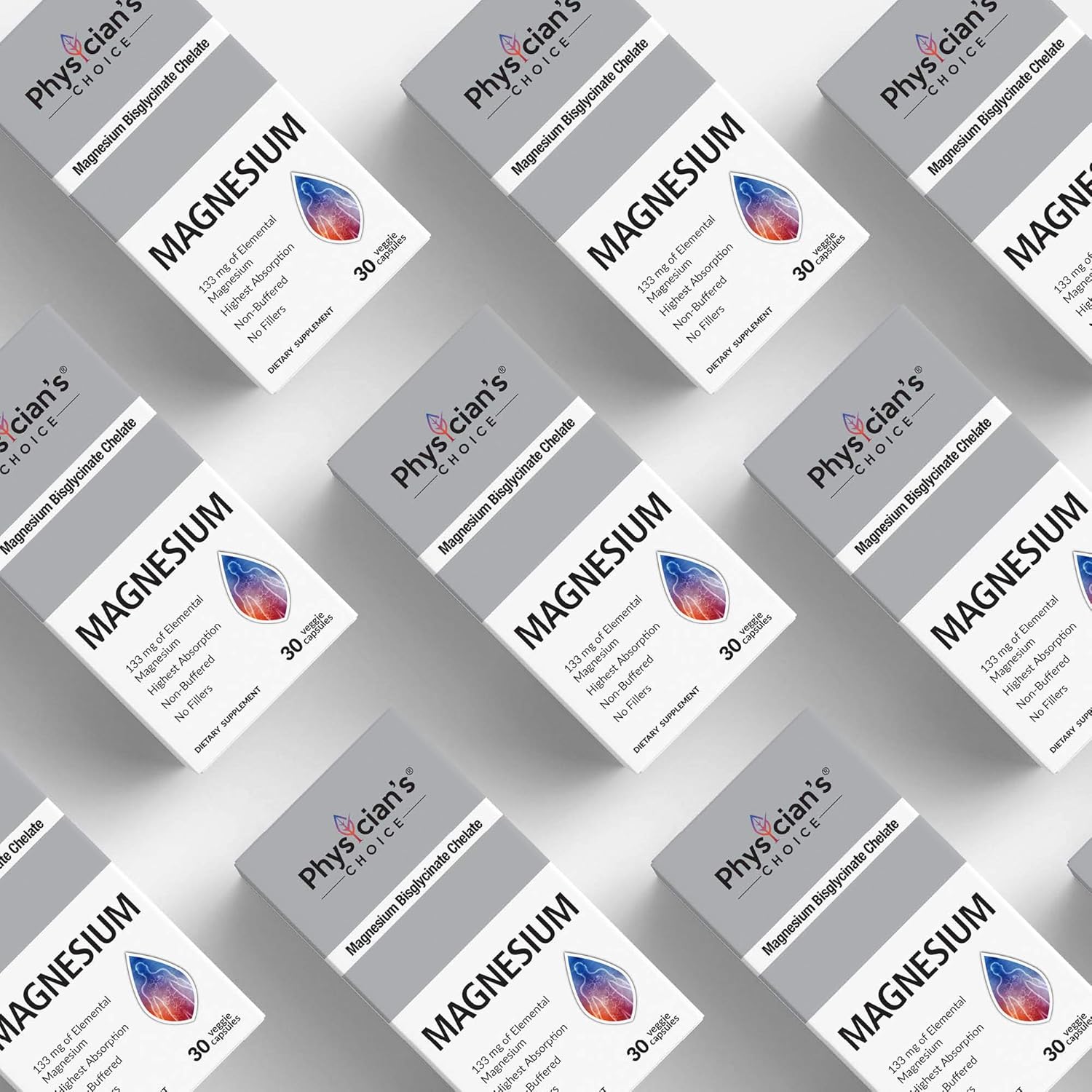 Magnesium Glycinate - Patented Bisglycinate Non Buffered Chelated Magnesium Supplement for Sleep, Muscle Cramps, Relaxation, Bone Density, Gluten Free, Non-GMO, 180 Capsules: Health & Personal Care