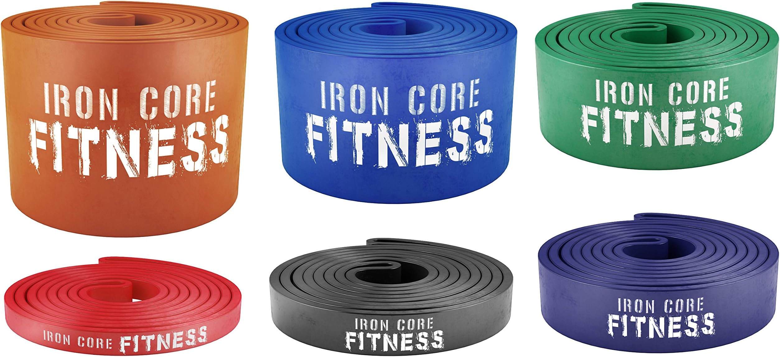 Iron Core Fitness 48 HOUR SALE!! Assisted Pull up Bands | Resistance Bands for Strength & Power Training, Crossfit Mobility & Gym work | Stretching, Therapy, Yoga, Distraction, Flexibility & Pullups