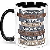 Bgsnbsha Retirement Gifts for Man 11oz Mug, Retired Gifts for Women, Coworker Leaving Farewell Gift, Happy Retirement Gift, Going Away, Cool Retired for Teacher, Nurse