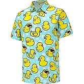 Men's Golf Polo Shirts Funny Golf Shirts for Men Short