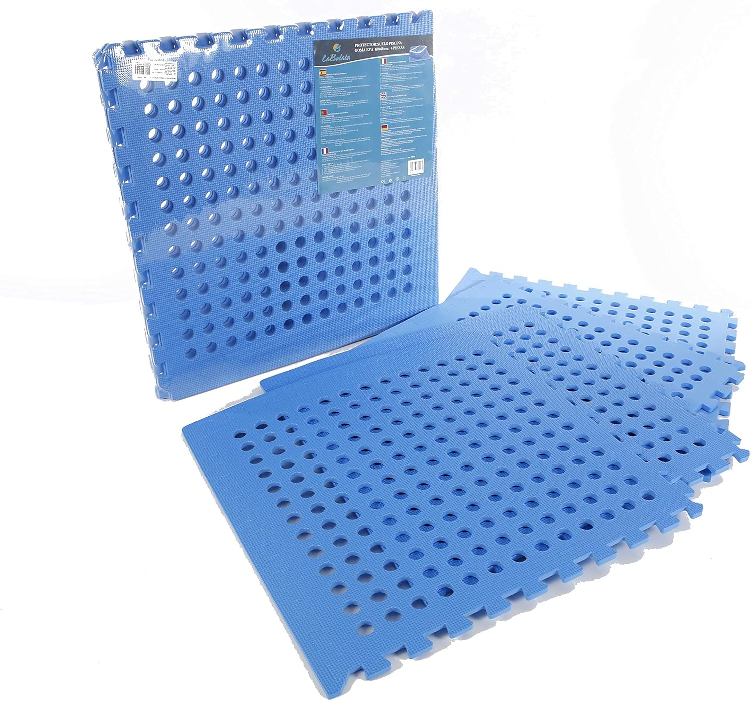 thesecrethome es protector suelo piscina goma eva 60x60cm 4 piezas