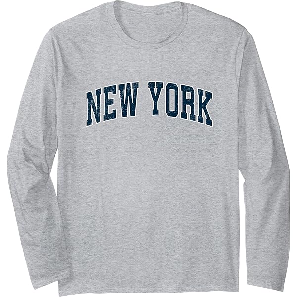 Amazon.com: Classic Vintage Retro NEW YORK Navy Blue Text