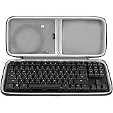 Geekria TKL Keyboard Case, Compatible with Razer BlackWidow Lite TKL, Keychron K8 / K8 Pro, SteelSeries New Apex 9TKL / Apex ProTKL Gen 3 Hard Shell Travel Carrying Bag (Slim)