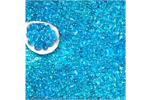 BXI 2.2 Lbs Small Aquarium Substrate Gravel Sand, Polished Smooth Fish Tank Gravel, Colorfast Uncoated Vibrant Blue Sea Glass, Decorative Stones for Vase Fillers, Fairy Garden, Potted Plants