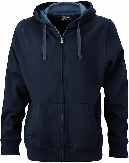 James & Nicholson Herren Sweatshirt Sweatjacke Men's Hooded Jacket