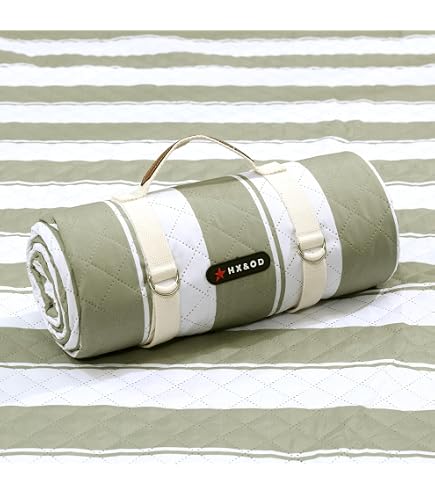 Couverture De Pique-nique Imperméable - Légère, Séchage Rapide, Anti-sable, Avec Poche Et Pinces - Pour Plage, Camping, Rando