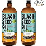 x2 Premium Black Seed Oil Cold Pressed - Glass Bottle - 16 oz by Sweet Sunnah