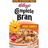 Kellogg's Complete Bran Breakfast Cereal, Fiber Cereal, Family Breakfast, Original, 11.6oz Box (1 Box)