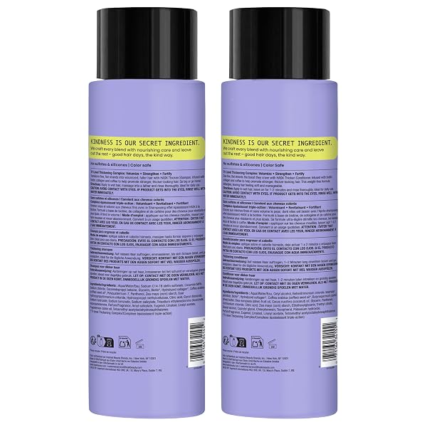 HASK SHAMPOO + CONDITIONER SET | COLOR SAFE, SULFATE-FREE, PARABEN-FREE, GLUTEN-FREE, CRUELTY-FREE | 16OZ EACH, 2 PACK