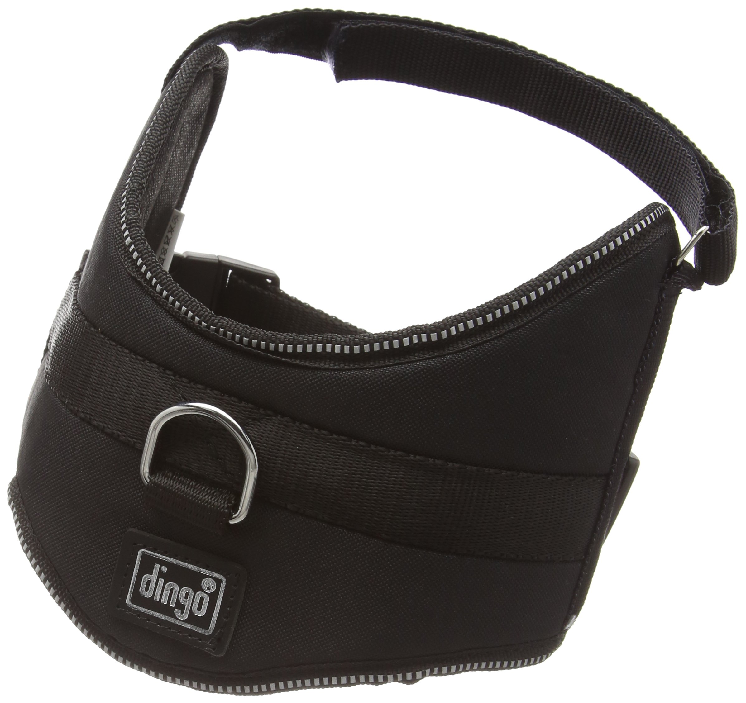 Dingo Dog Harness Handmade Reflective STRONG Modern Sport Type Black 13486