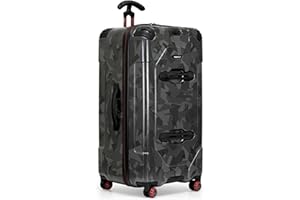 Traveler's Choice Maxporter II 30" Hardside Spinner Trunk Luggage, TSA Lock, Gray Camo