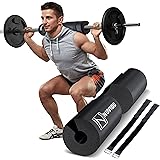 Barbell Pad Squat Pad for Lunges and Squats - Hip Thrust Pad for Standard and Olympic Bars - Provides Cushion to Neck and Sho