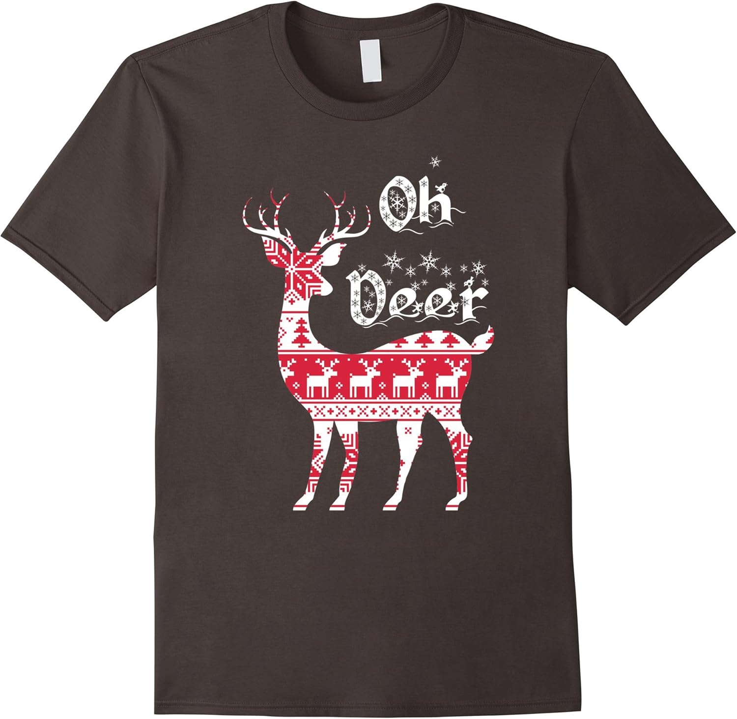 Oh Deer Santa Funny Christmas Holiday TShirt Kid's Adult's