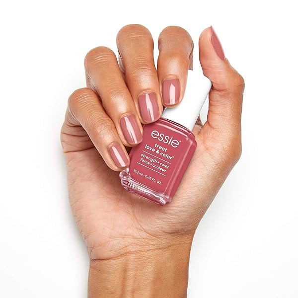 ESSIE TREAT, LOVE AND COLOR, STRENGTH AND COLOR NAIL CARE POLISH, BERRY BLAST, SHEER BERRY, 0.46 OUNCE