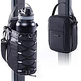 SPORJET 2-Pack Magnetic Gym Bag for Water Bottle & Magnetic Gym Pouch – Bottle’s Holder Fits Up to 46oz Bottles– Sling Water Bottles Bag with Strap for Workout, Tank -Men’s & Women’s Gym Accessories