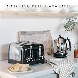Dualit 4 Slice Lite Toaster 36mm Slots Bagel Defrost High Gloss Black view 5