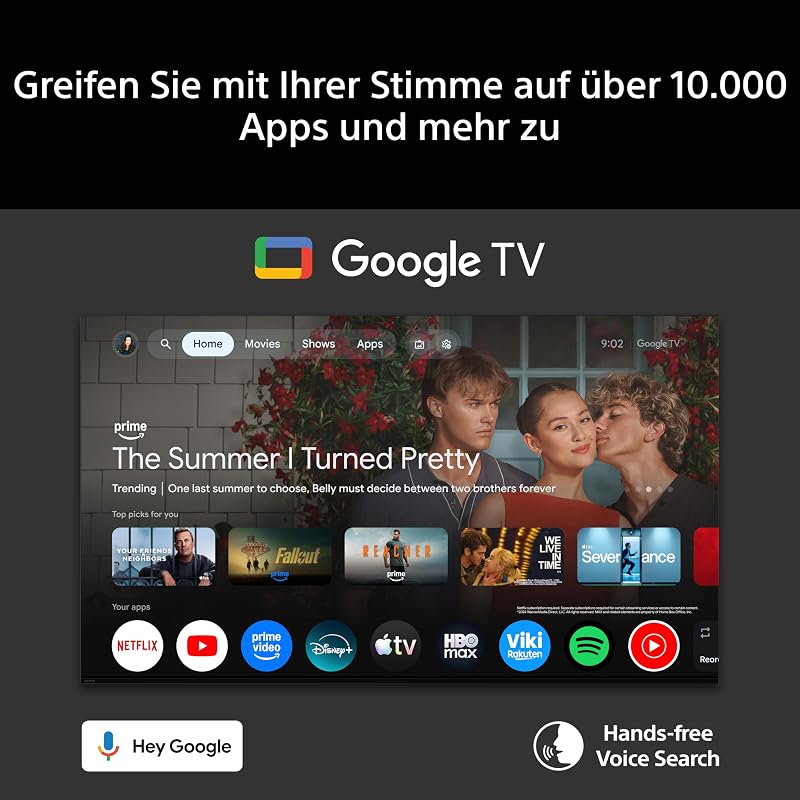 BRAVIA 2II 75 Zoll Fernseher, 4K Smart TV (Google TV), X1 Prozessor, 4K-Upscaling, Fernseher mit Dolby Atmos und DTS:X, PS5-Kompatibilität, 75S20M2, Modell 2026