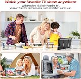 Desobry 15.6 inch Portable TV 1080P DVB-T2 Battery Powered USB HDMI view 6