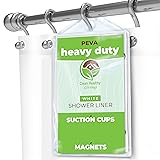 Clean Healthy Living Heavy Duty PEVA White Shower
