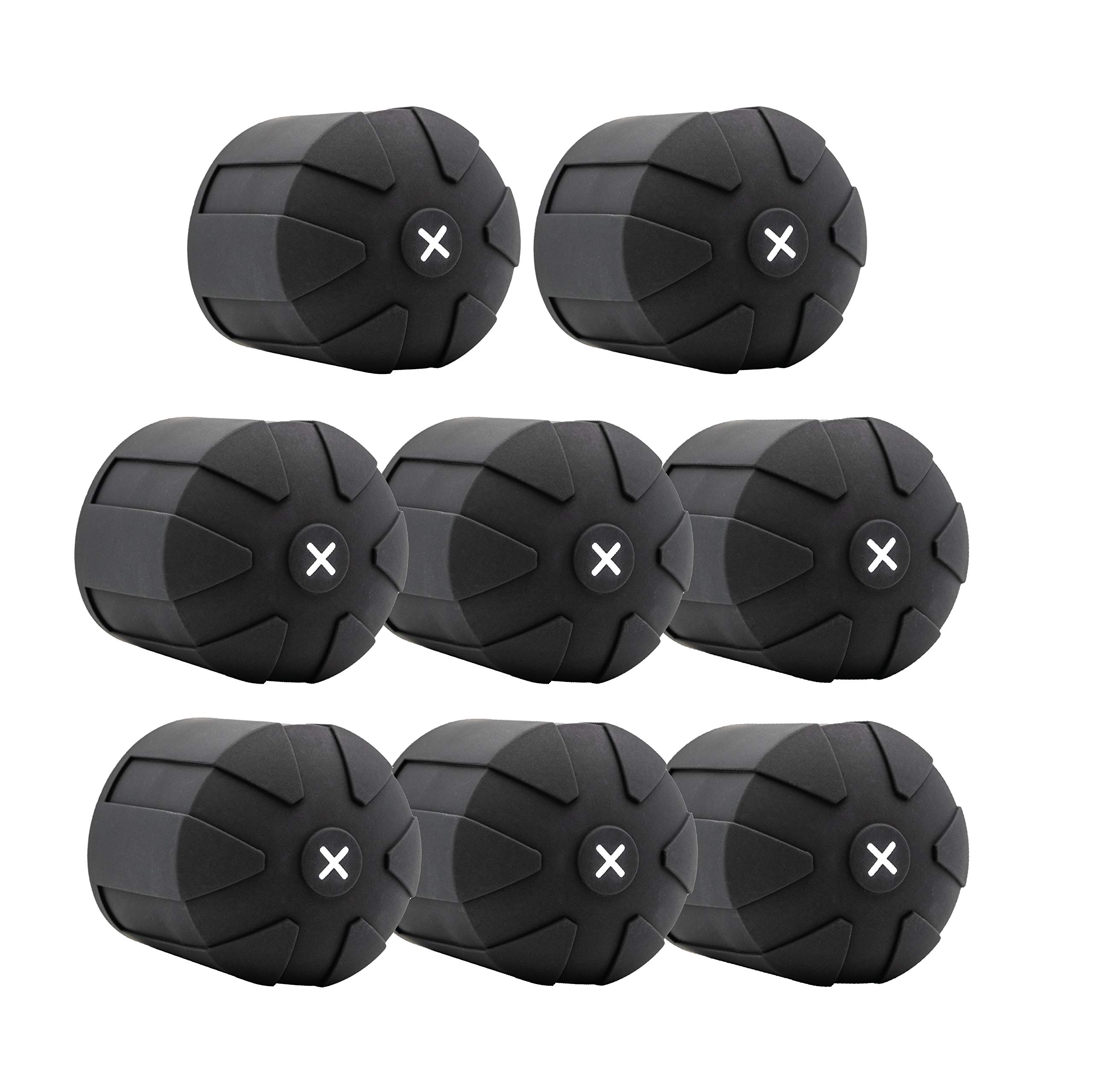 KUVRD Universal Lens Cap 2.0 - Fits 99% DSLR Lenses, Element Proof, Lifetime Coverage, Magnum, 8-Pack