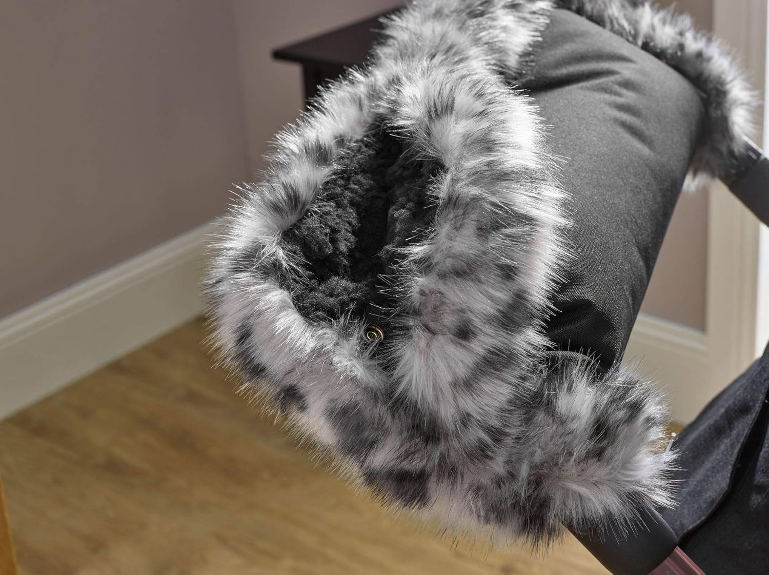 fur pram hand muff