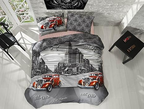 Amazon Com Old Red Car In New York City Themed Perfect Design