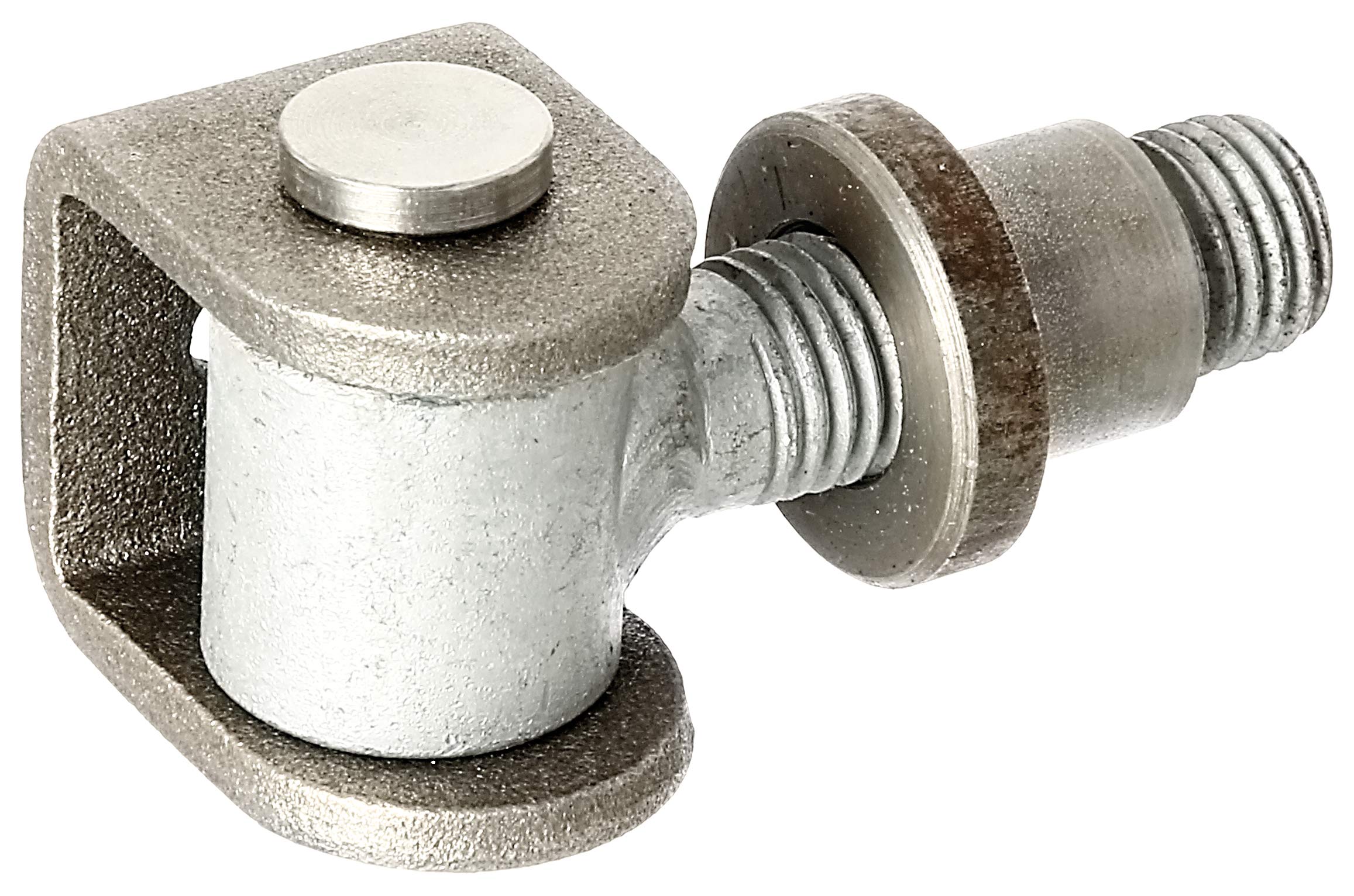 Gah-Alberts 418311 Gate Hinge Adjustable by 15 mm, U-Bracket with Steel for Welding On Threaded M20