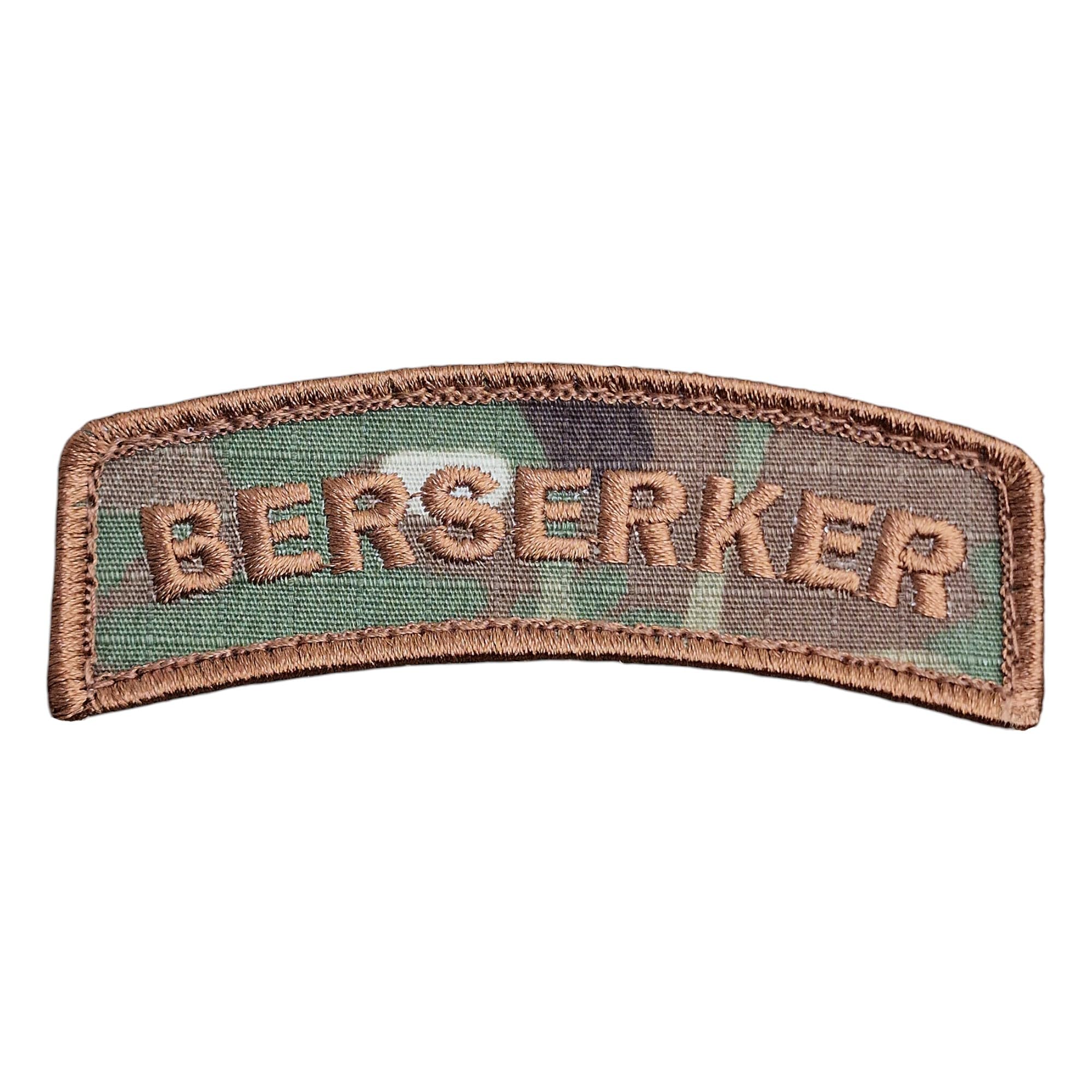 Berserker Shoulder Tab Multicam OCP Viking Norse Icelandic Heathen Army Military Morale Tactical Touch Fastener Patch