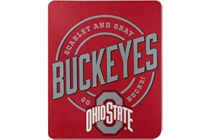 Northwest NCAA Ohio State Buckeyes Unisex-Adult Fleece Throw Blanket, 50" x 60", Campaign