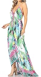 Sakkas 1817 - Lizi Womens Maxi High-low Halter