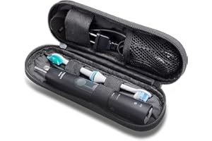 Mijibisu Toothbrush Travel Case Compatible with Philips Sonicare DailyClean 1100, ProtectiveClean 4100/5100/6100/6500, Sonicare ExpertClean 7500 and More.(CASE ONLY).Black