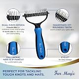Fur Magic Dematting Comb for Dog & Cat – Dual Sided Deshedding Tool view 7