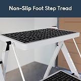 Home Vida 2 Step Ladder Heavy Duty Steel Portable Folding 150kg Max view 6