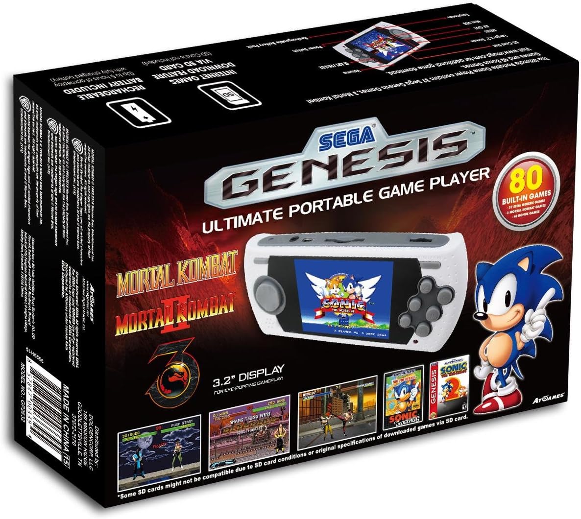 Arcade Ultimate Portable (Mega Drive) 80 games MK Edition Amazon.co.uk