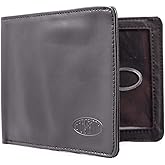 Big Skinny Men's RFID Blocking Leather Super Skinny Bi-Fold Wallet, Holds Up To 35 Cards, Black